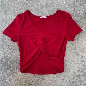 Basic Red Crop Top